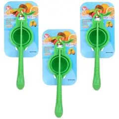 WAKESHOME - 3 Exprimidores Manual De Limones Naranjas Limón Doble Mango