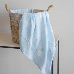 KOSLEEPING - Manta Swaddle de Bambú AZUL