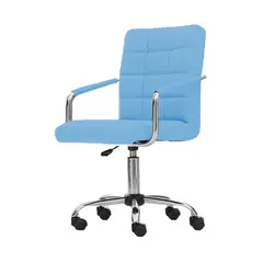 RD - Silla Oficina Sillon Escritorio PC Regulable Ejecutivo Celeste