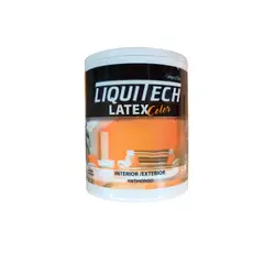 GENERICO - Latex Al Agua Color Int.- Ext. Antihongos Liquitech 1Lts Mate Blanco.