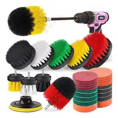 GENERICO - Set 30 Piezas Cepillos De Limpieza Para Taladro Eléctrico