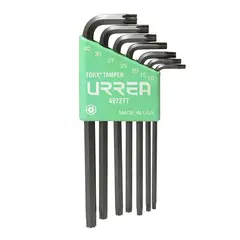 URREA - JUEGO DE 7 LLAVES HEXAG. PULGADAS TORX 4972TT