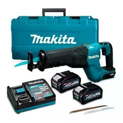 MAKITA - Sierra Sable Inalambrica 40v + Bl4040x2+dc40ra Jr001g