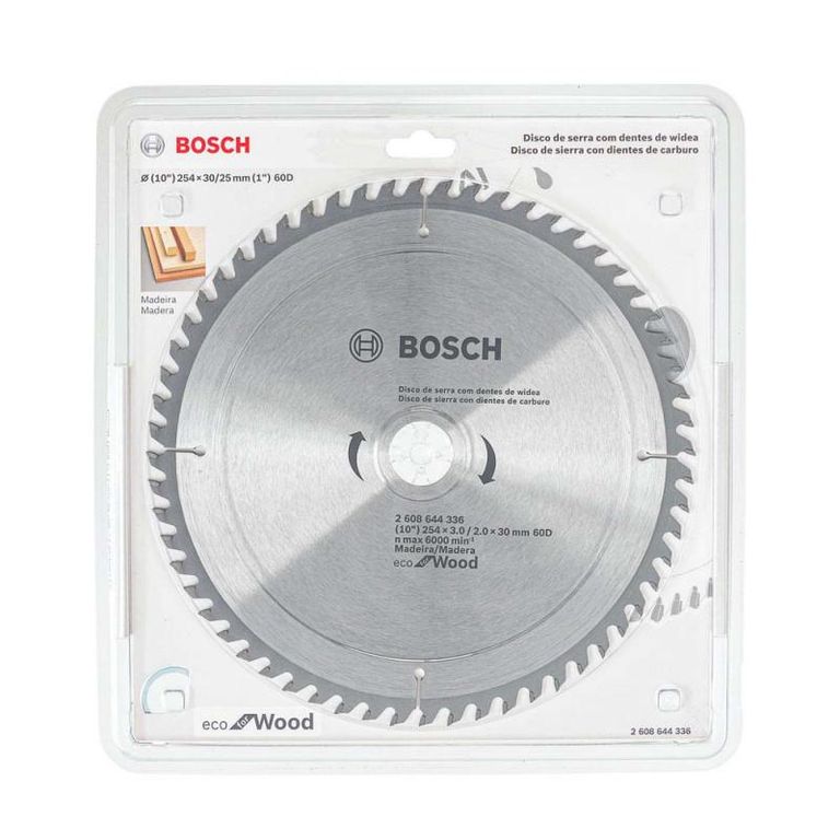 DISCO SIERRA  ECO 254MM 10 X 60 DIENTES