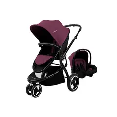 CARESTINO - Coche Ferro Mora con Porta Bebé y Moisés