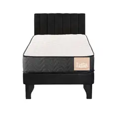 GENERICO - Cama tubular 15P NEGRA LINO