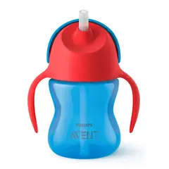 AVENT - Vaso Bombilla Flexible 200ml Dino Azul 9m+ SCF79601