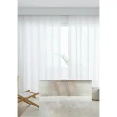 GENERICO - VISILLO BORDADO 2 PAÑOS CON ARGOLLAS TRANSLUCIDO 140X240 CM MCHENG