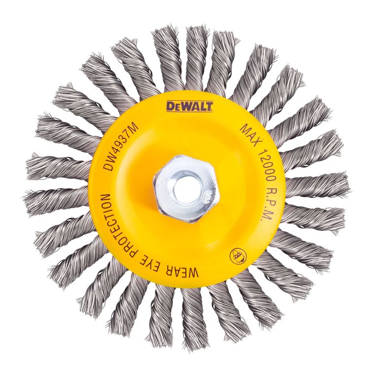 Cepillo de rueda trenzada 6” DW4937M