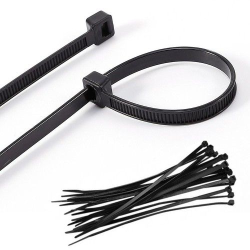 Amarra Cable 300 x 7.6 mm Negra (Bolsa 100 Unidades)