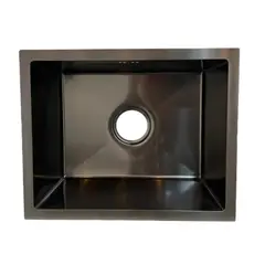 OEM - Lavaplatos Dekora 49X39Cm 2Mm Negro Para Empotrar O Bajo Cubierta.