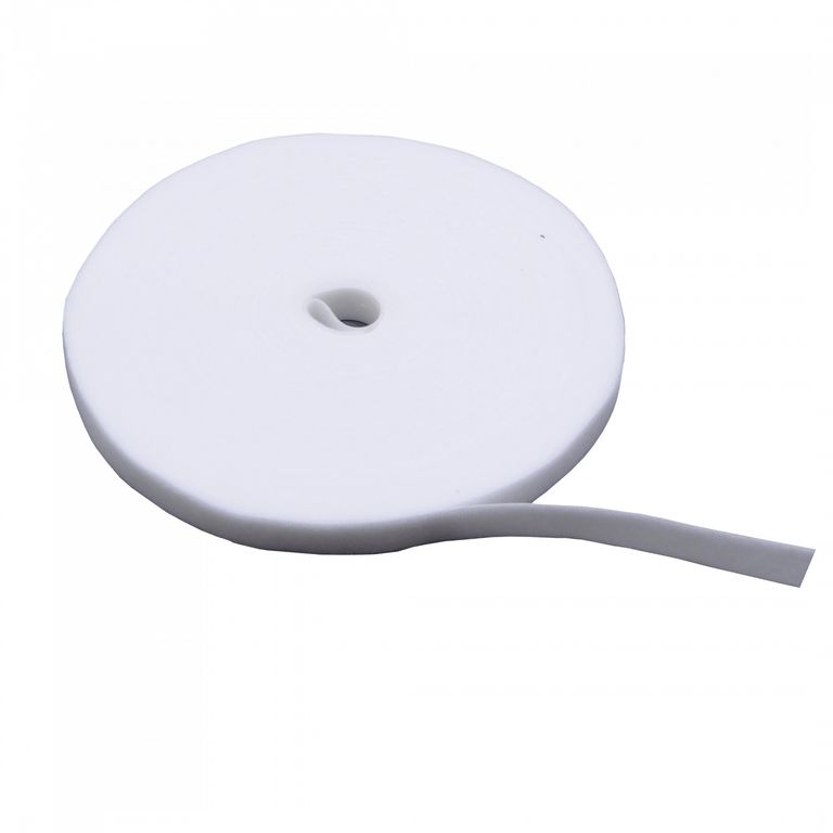 Amarra Velcro Clásica Doble Faz 25 Metros Blanca 20mm