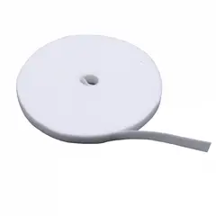 GENERICO - Amarra Velcro Clásica Doble Faz 25 Metros Blanca 20mm