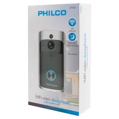 PHILCO - VIDEO PORTERO INALÁMBRICO WIFI VP660 COLOR GRIS OSCURO Open box