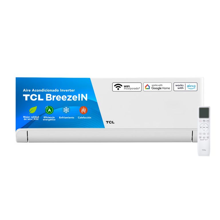 Aire Acondicionado Split 12000BTU Muro Inverter BreezeIN