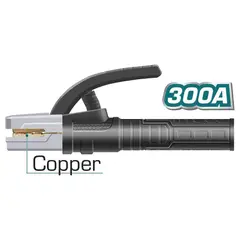 TOTAL TOOLS - PORTA ELECTRODO CORRIENTE 300 AMP TOTAL