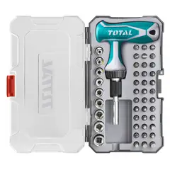 TOTAL TOOLS - JUEGO DESTOR TOTAL CMANGO T 47PZAS TACSD30476