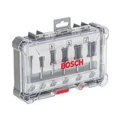 BOSCH - SET DE FRESAS RECTAS 6 PCS 14