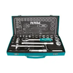 TOTAL TOOLS - DADO JGO MALETA TOTAL 24 PZAS THT141253