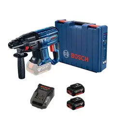 BOSCH - ROTOMARTILLO INALAMBRICO 18V GBH 180LI + 2 BATERIAS + 1 CARGADOR + MALETA