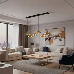 EGLO - Lámpara Colgante Savarna Acero Negro E27 6X40W IP20 Cod390017