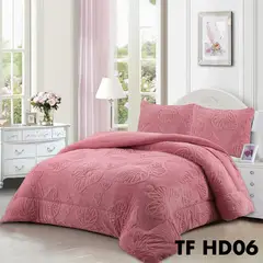 GENERICO - Cobertor Cubrecama de Invierno Plush con Chiporro 2 plazas Mariposa