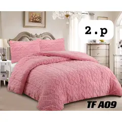 GENERICO - Cobertor Cubrecama de Invierno Plush con Chiporro 2 plazas Trenzado