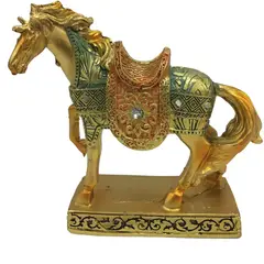 GENERICO - Figura Decorativa Adorno Caballo Multicolor