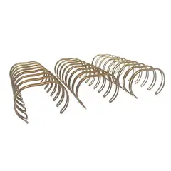 GENERICO - Anillo Metalico Doble Cero 2:1 16mm (5/8) 10 Unid. - Bronce
