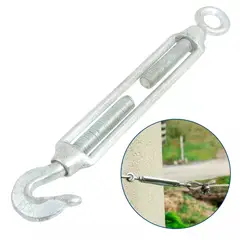 GENERICO - Tensor Ojo Gancho 3/8 M10 Galvanizado 12 Unidades Dicas