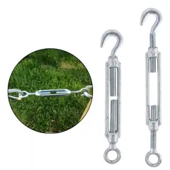 GENERICO - Tensor Ojo Gancho 3/8 M10 Galvanizado 5 Unidades Dicas