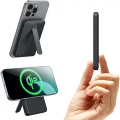 ESR - Bateria Portatil Para iPhone 5000mah Qi2 Kickstand Negro