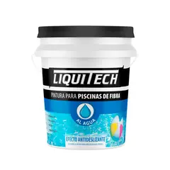 GENERICO - Pintura para piscinas de fibra Liquitech 4Lts Celeste Aruba