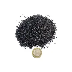 GENERICO - Piedra Negra Brillante, Tamaño Granulado. Formato 1 kg
