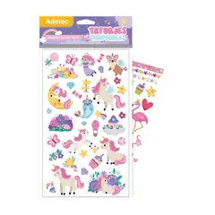 ADETEC - Tatuajes Temporales Infantiles Niñas Duración +3-5 Días