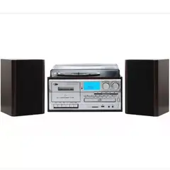 MUNDO MAGIA - Tornamesa Bluetooth Con Cd Y Cassette + Parlantes Externos