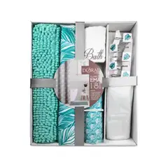 DORAL - Set De Baño Ema 18 Piezas Marca Verde Turquesa