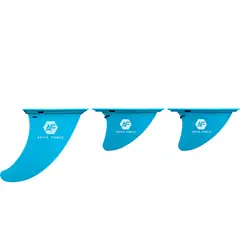 AQUA FORCE - PACK QUILLAS ALETAS PADDLE SURF - 3 UNIDADES TURQUESA