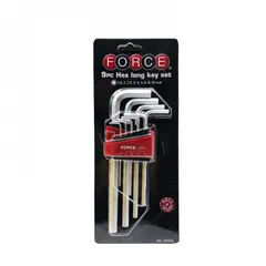 FORCE - JGO LLAVES ALLEN 15-10 MM LARGA 5093L