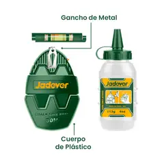 JADEVER - Kit Set Tizador + Tiza + Mini Nivel