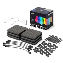 TWINKLY - KIT STARTER PANELES 1X5 LED RGB SQUARES TWQ064STW-07-BEU