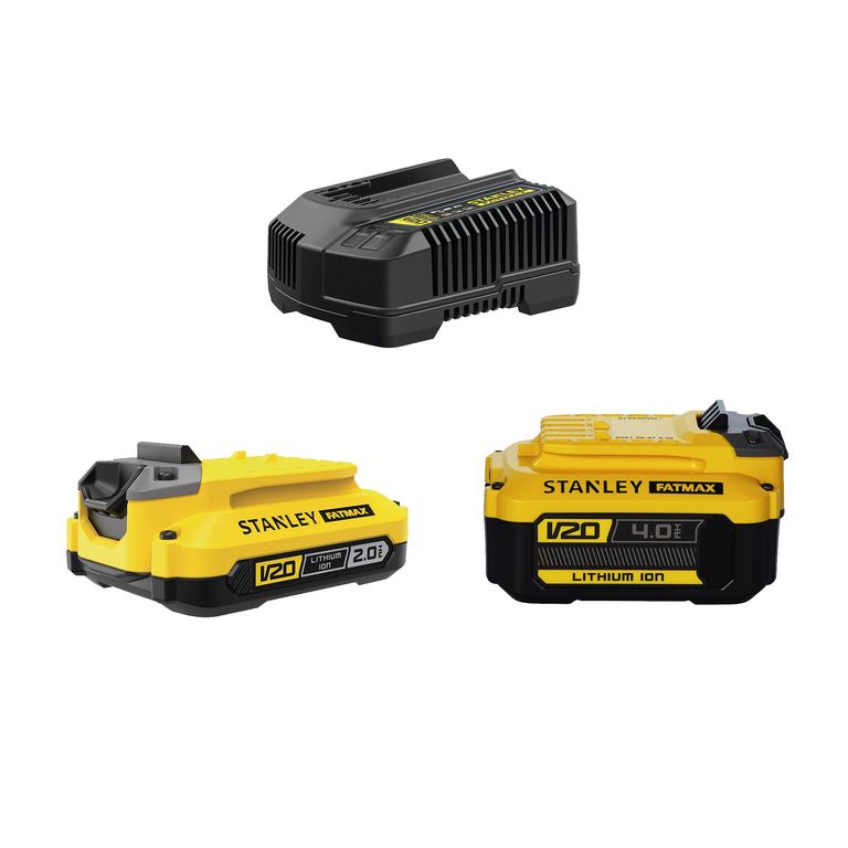 Kit 2 baterías 2Ah/4Ah+ cargador 4Ah 20V SCB224CK-B2