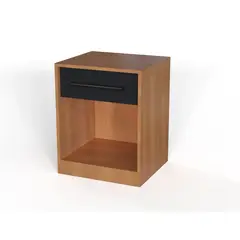 ROCA - Velador Ámbar 1 cajón Canela- negro