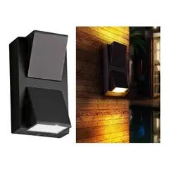 U BUY - Lampara Aplique Pared Corriente Doble Para Exterior