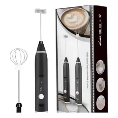 GENERICO - Mini Batidor Eléctrico Recargable Espumador Café Leche