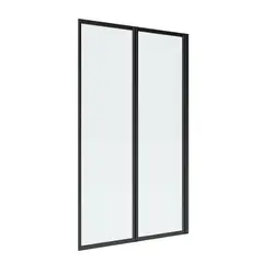 DOER - Mampara Ajustable 120-130 x 190CM Marco NEGRO