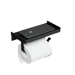 OEM - Soporte de papel higiénico autoadhesivo de acero inoxidable