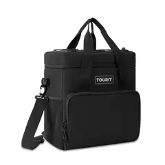 TOURIT - Cooler Bag refrigerador aislado portátil de 24L Negro