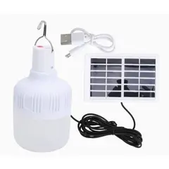 GENERICO - Ampolleta lampara solar y recargable con panel