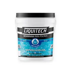 GENERICO - Liquitech Membrana Piscina 10 Lts. Merclin / Verde Aquamarina